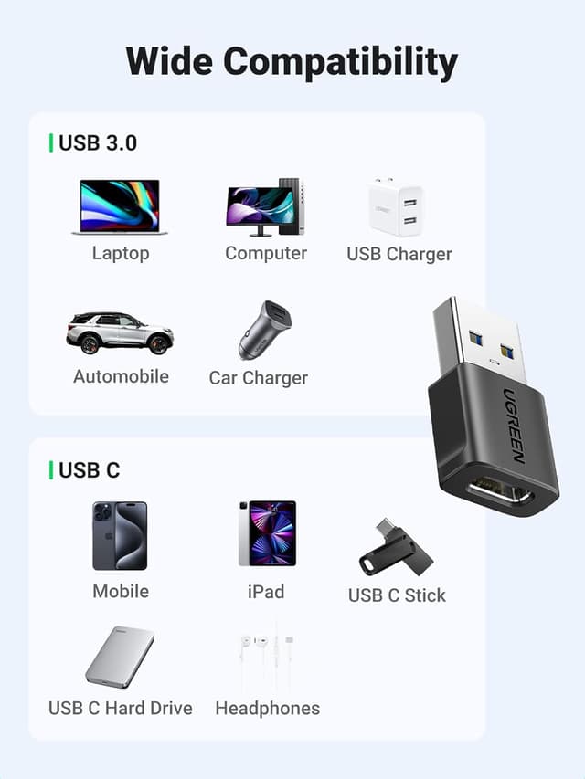 Thumbnail 5 de UGREEN USB to USB C Adapter 10Gbps