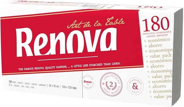 Imagen de Renova Servilletas de Papel Art de la Table 180 🧻 Blanche en OfertitasTOP