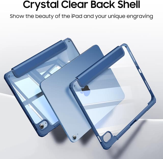 Detalle de FINTIE Hybrid-Hülle für iPad (A16) 11. Generation / iPad 10.9 (2022) mit Stifthalter – Navy