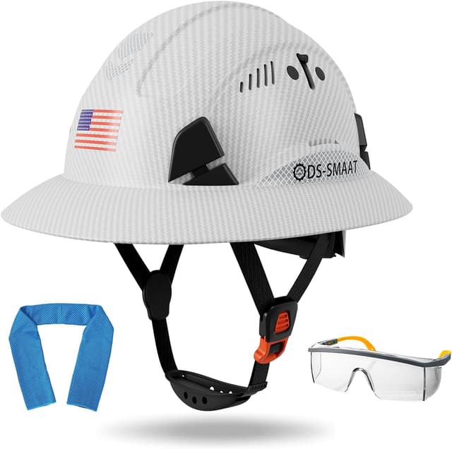 Thumbnail 6 de DS-SMAAT Structure Full Brim Hard Hat with Cooling Towel 6-point 🪖