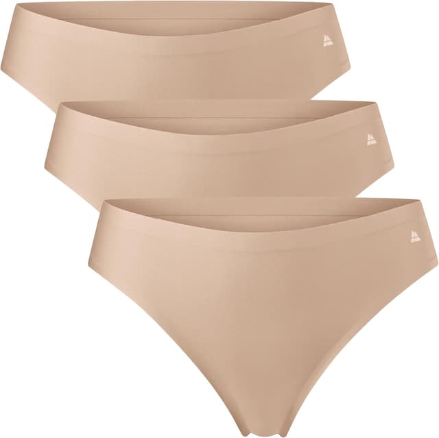Detalle de DANISH ENDURANCE Unsichtbare String-Tangas aus Mikrofaser im 3er Pack (Nathlos) für Sport & Alltag