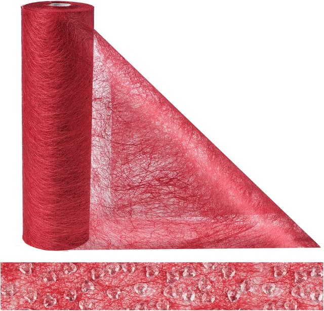 Detalle de Anstore Vlies Tischläufer Rot 23 cm x 30 m