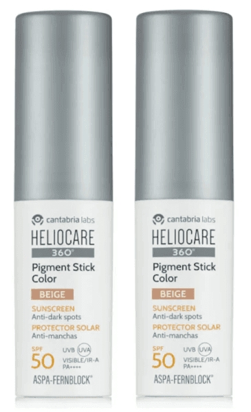 Imagen de Cantabria Labs Heliocare Pigment Color Stick SPF 50 2 uds en OfertitasTOP