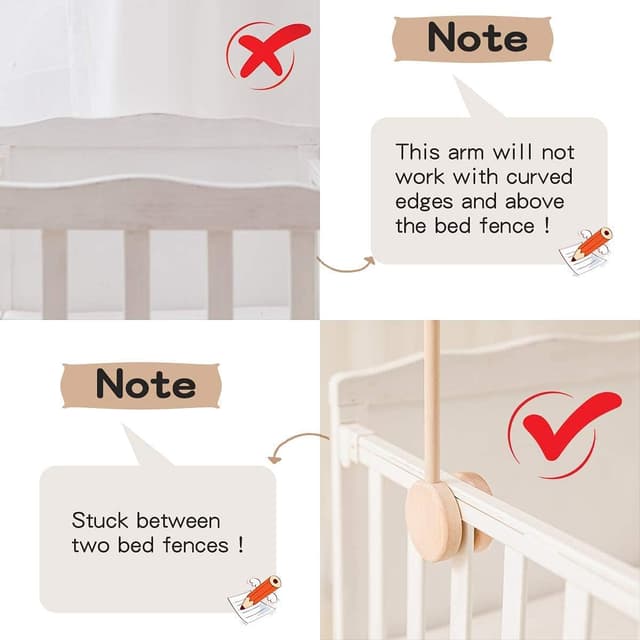 Thumbnail 4 de Wooden Baby Mobile Crib Holder for Cot 🎈