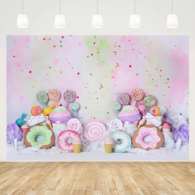 Imagen de MEHOFOND Candy Backdrop 7x5ft Portraits en OfertitasTOP