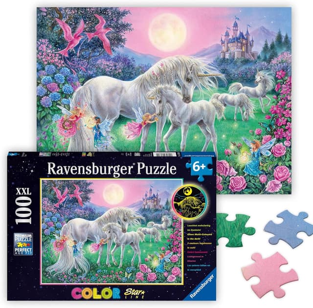Detalle de Ravensburger 13670 puzzle 100 pezzi XXL con dettagli luminosi (Flora & fauna)