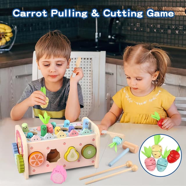 Thumbnail 5 de Montessori Holzspielzeug 9‑in‑1 Motorikwürfel für 1 Jahr 🎲