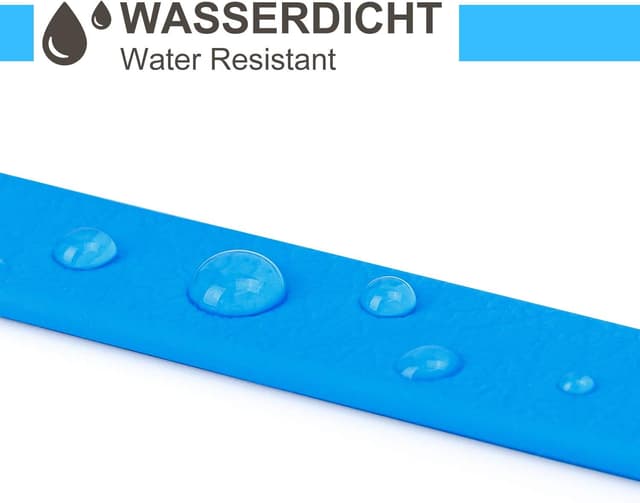 Detalle de Toozey Wasserdicht Schleppleine für Hunde (5–20 m) – robuste Trainingsleine mit Handschlaufe, Karabiner und wetterfester Ausführung in Blau