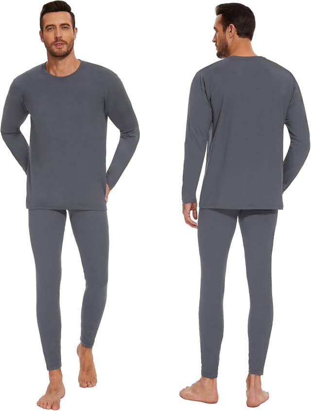 Thumbnail 5 de HIPOWER Thermal Underwear Mens Set for Cold Winter Wear