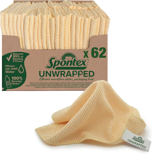 Thumbnail 6 de Spontex Microfibre Cloths 4 Pack 30x30cm