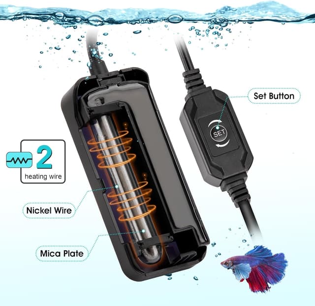 Thumbnail 4 de hygger Mini Aquarium Heater 50W