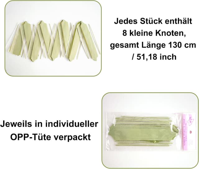 Thumbnail 4 de jijAcraft Salbeigrün Schleife 15 cm 🎀