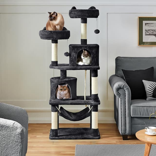 Detalle 2 de Yaheetech 158cm Cat Tree Tower