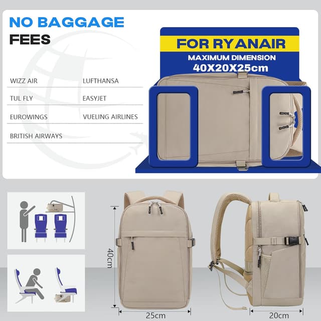 Detalle 2 de Xkdoai Ryanair Cabin Bag 40x30x20