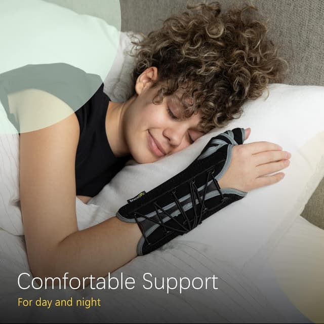 Detalle de BraceUP Quick Wrap Handgelenk- und Daumenbandage mit Daumenstütze (für links und rechts, Spica-Schiene)