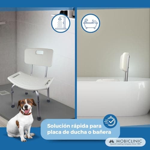 Thumbnail 7 de Mobiclinic® Silla de Ducha Regulable con Antideslizantes 🛁