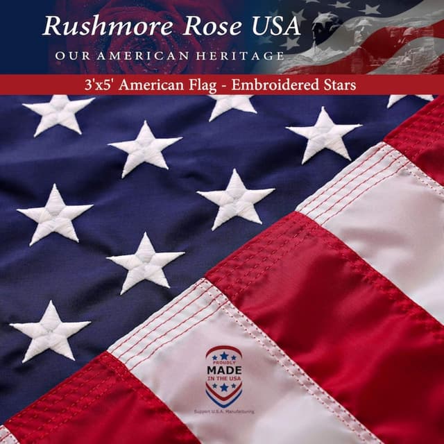 Imagen de Rushmore Rose USA Premium US Flag 3x5 en OfertitasTOP