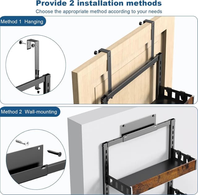 Detalle 2 de Bukfen Pantry Door Organizer 8-Tier Storage