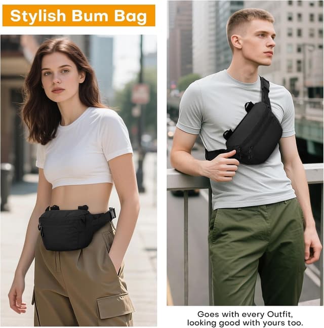 Thumbnail 3 de Huntvp Sac Banane Grande Taille Noir