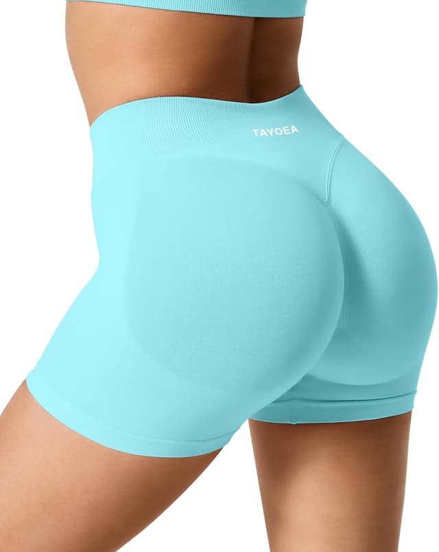 Thumbnail 3 de TAYOEA Sport Shorts Damen Scrunch – Nahtlose Push-up Radlerhose für Training & Alltag