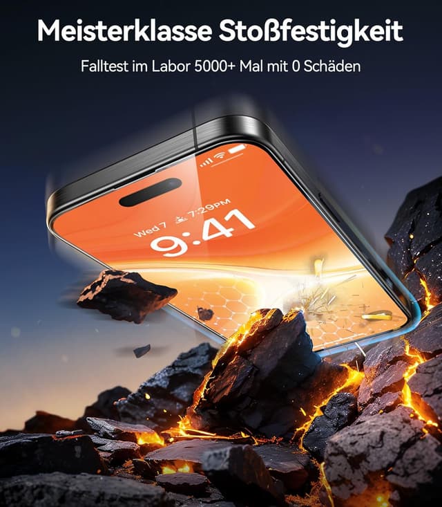 Detalle 2 de TORRAS iPhone 16 Panzerglas 9H Schutzfolie