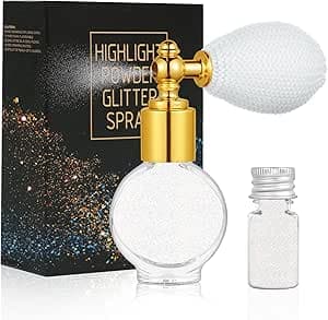 Detalle de AOOWU Spray Purpurina Corporal ✨ Maquillaje Festival