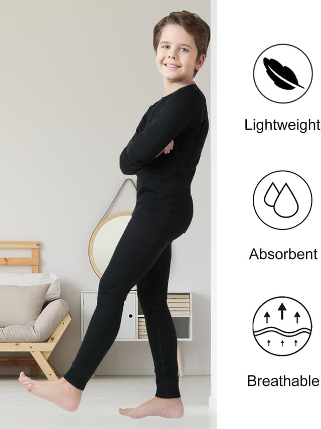 Detalle de HovSiyla Youth Boys’ Compression Pants Quick Dry Sports Base Layer Tights