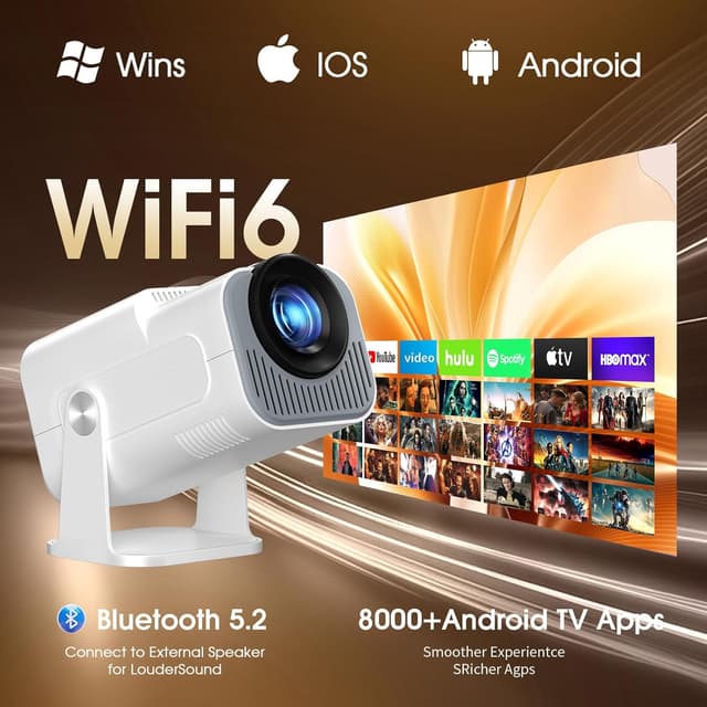 Thumbnail 5 de Gaimoo GM300 Proyector Portátil 1920x1080P 🎥