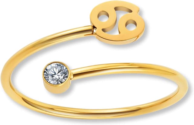 Detalle de GD GOOD.designs Anillo del zodiaco oro 18K