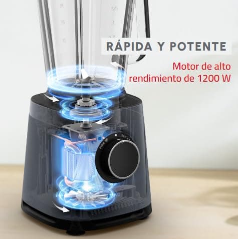 Detalle 2 de Moulinex PerfectMix Essential 🍹 Batidora potente 1200W LM771BF0