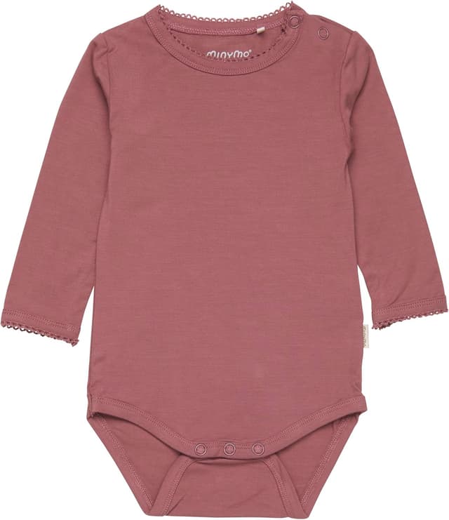 Detalle de MINYMO Unisex Baby Body Ls mit Druckknöpfen – Formender Body aus Bambus-Viskose