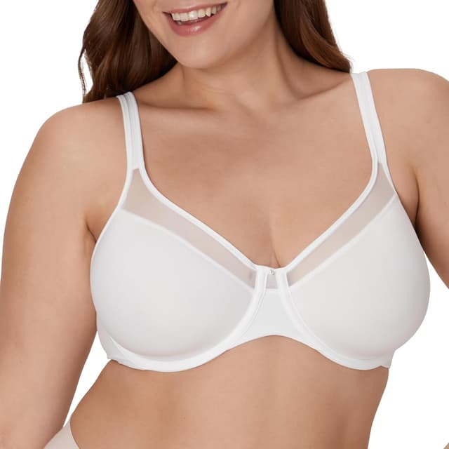 Detalle de Bali Women’s Seamless Underwire T-Shirt Bra (Ultra Light) with Convertible Straps