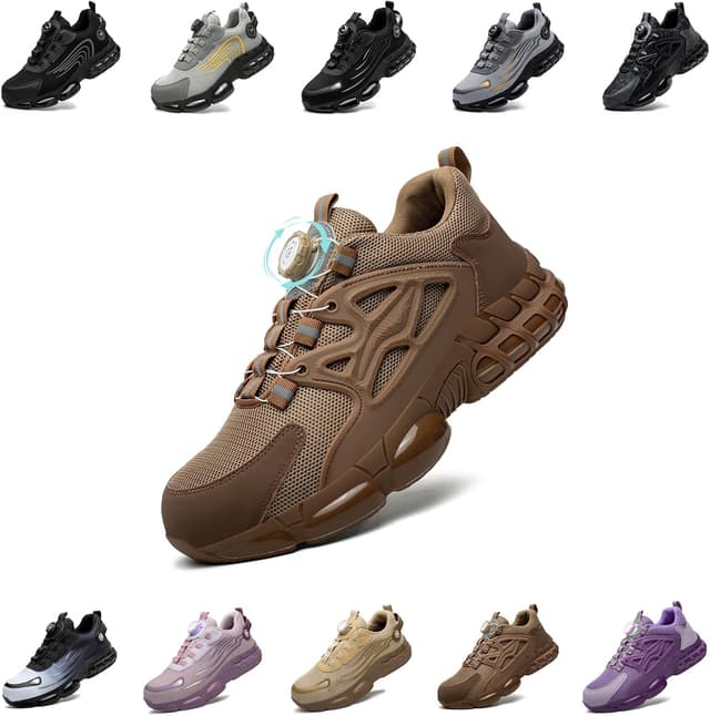 Thumbnail 6 de Gugifcto Arbeitsschuhe Herren Damen Sicherheitsschuhe mit Stahlkappe, sportlich & atmungsaktiv (EU 36–46)