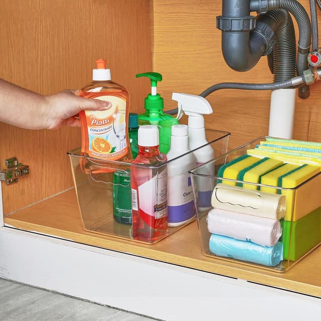 Thumbnail 6 de Vtopmart 6 Pack Clear Storage Boxes 28.6cm