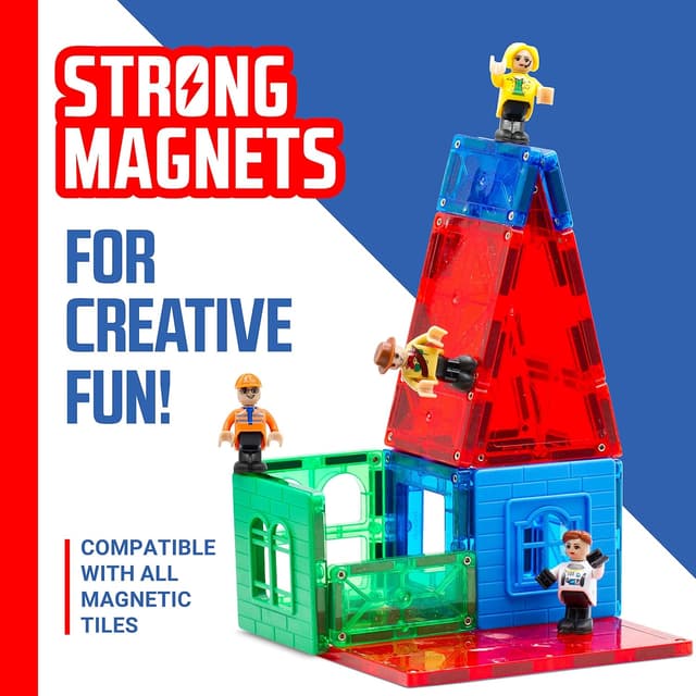 Thumbnail 5 de Playmags Magnetic Figures 15-Piece 1.5in Set
