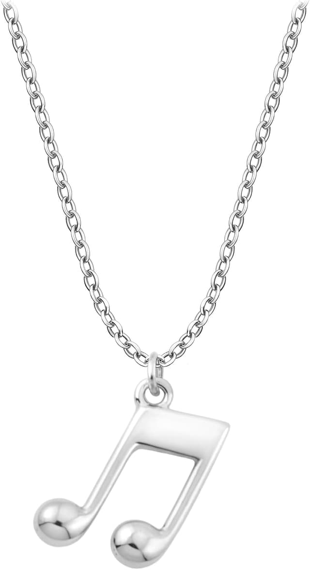 Detalle de 925-Silber Damen-Halskette Musiknoten 42-45 cm