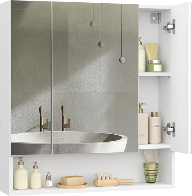 Detalle de VASAGLE Kailyn Armario Baño Gris Paloma