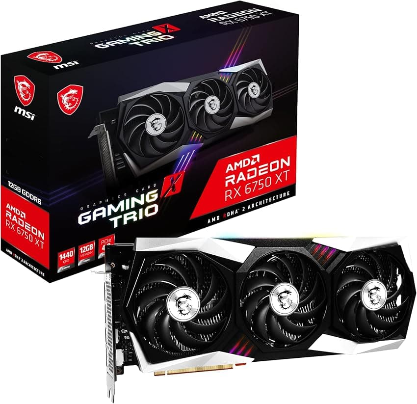 Imagen de MSI Radeon RX 6750 XT 12GB tarjeta gráfica en OfertitasTOP