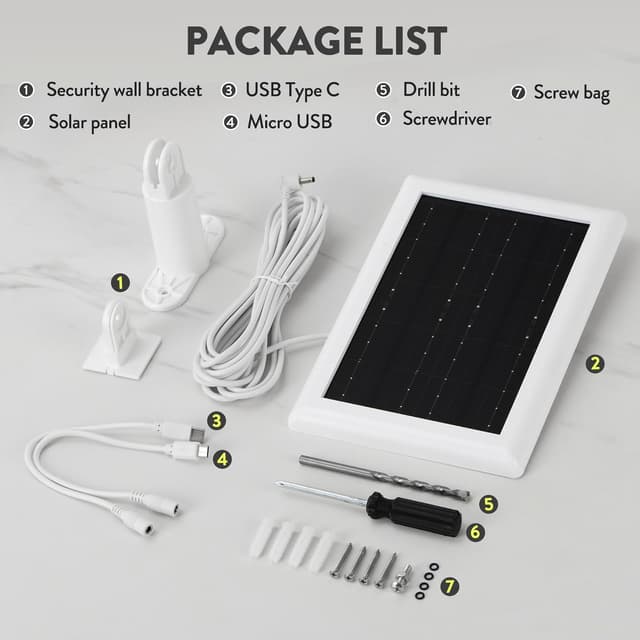 Thumbnail 6 de Ring Solar Panel 5W 2-Pack solar charger