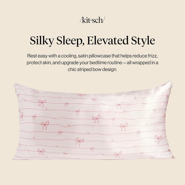 Detalle de Kitsch Satin Pillowcase 19x36 zipper