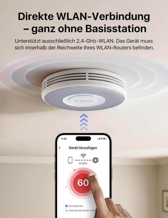 Thumbnail 6 de X-Sense XS0B-iR Rauchmelder 33 mm, 3er-Set