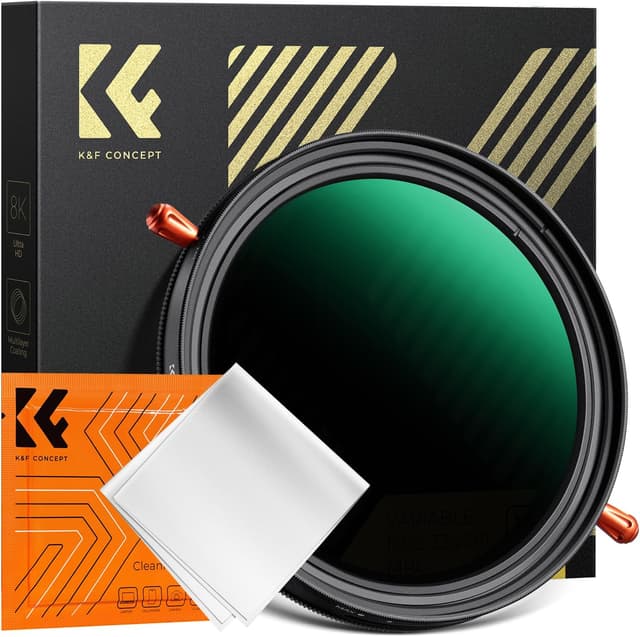 Detalle de K&F CONCEPT Nano-Xcel 37MM ND2-32 & CPL 2 in 1: filtro ND variabile e polarizzatore circolare con custodia