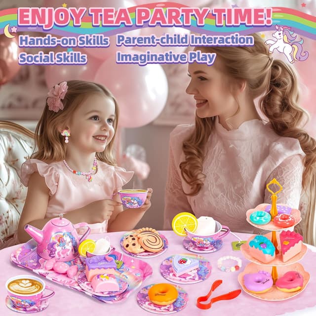 Thumbnail 4 de Unicorn Tea Party Set for Girls