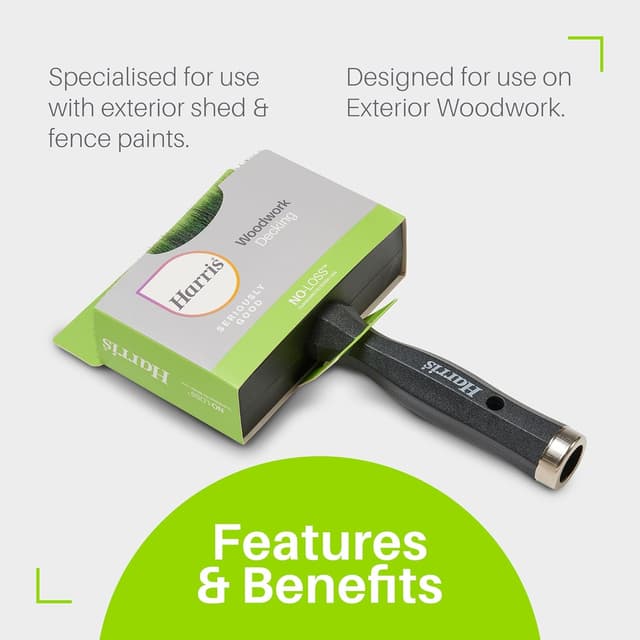 Thumbnail 6 de Harris Seriously Good woodwork paint brush for shed & fence, 5in