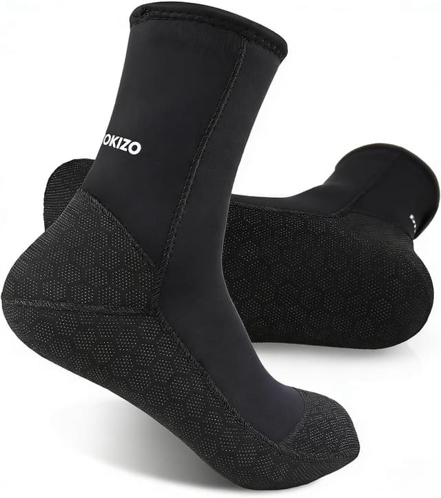 Detalle de PAWHITS 3mm Neoprene Wetsuit Socks (Thermal, Anti-slip) for Diving, Snorkelling & Surfing