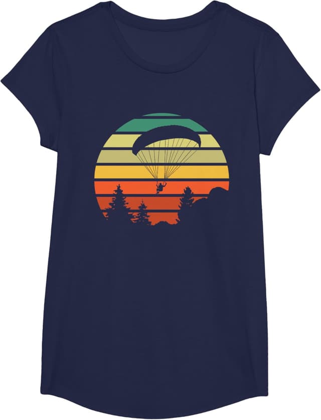 Thumbnail 6 de T-shirt parapendio su sole tramonto