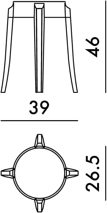 Detalle de Kartell Charles Ghost sgabello 45 cm