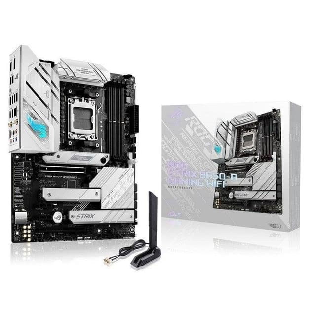 Detalle de ASUS ROG Strix B650-A Gaming — placa AM5 DDR5 ATX