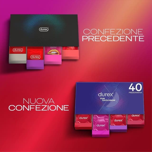 Thumbnail 1 de Durex Fun Explosion Mix 40 preservativi 🍓