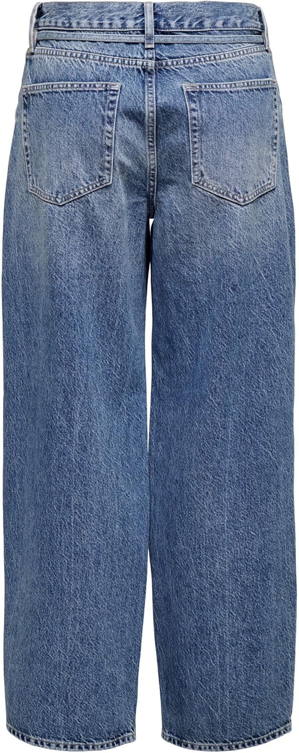 Detalle 2 de ONLY Female Straight-Fit Jeans ONLGIANNA mit Ballon-Schnitt (mittlere Taille), 100% Baumwolle